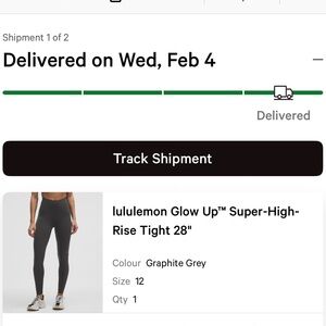lululemon Glow Up Super-High-Rise Tights in Graphite Grey